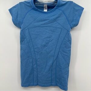 Ivivva Fly Tech Swift short sleeve blue Girls Size 10